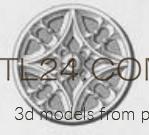 Розетки (ROSETTE_1657 -  | 3D model 3DSMAX / OBJ / STL) 3D модель для ЧПУ станка